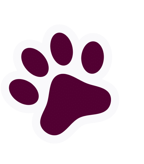 Large Background Paw Burgundy